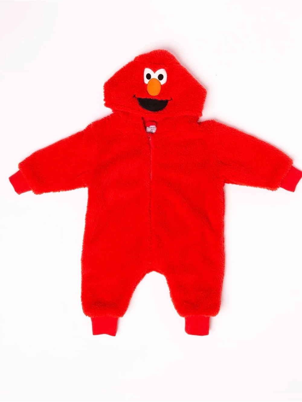 Bums & Roses / Sesame Street Elmo / Plush Zip-Up One-Piece Halloween Costume